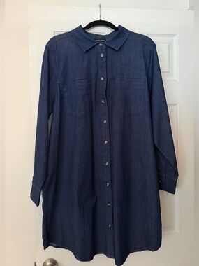 Universal Standard NWT Workwear Denim Tunic - Dark Indigo - size note below